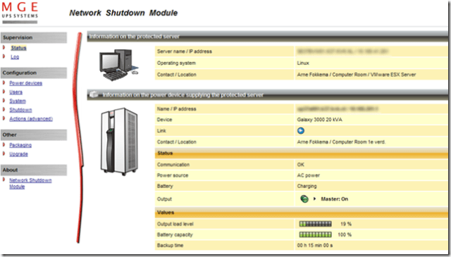 upswithinvmware